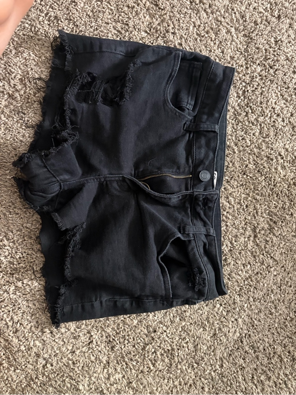 SO Black Distressed Denim Jean Shorts